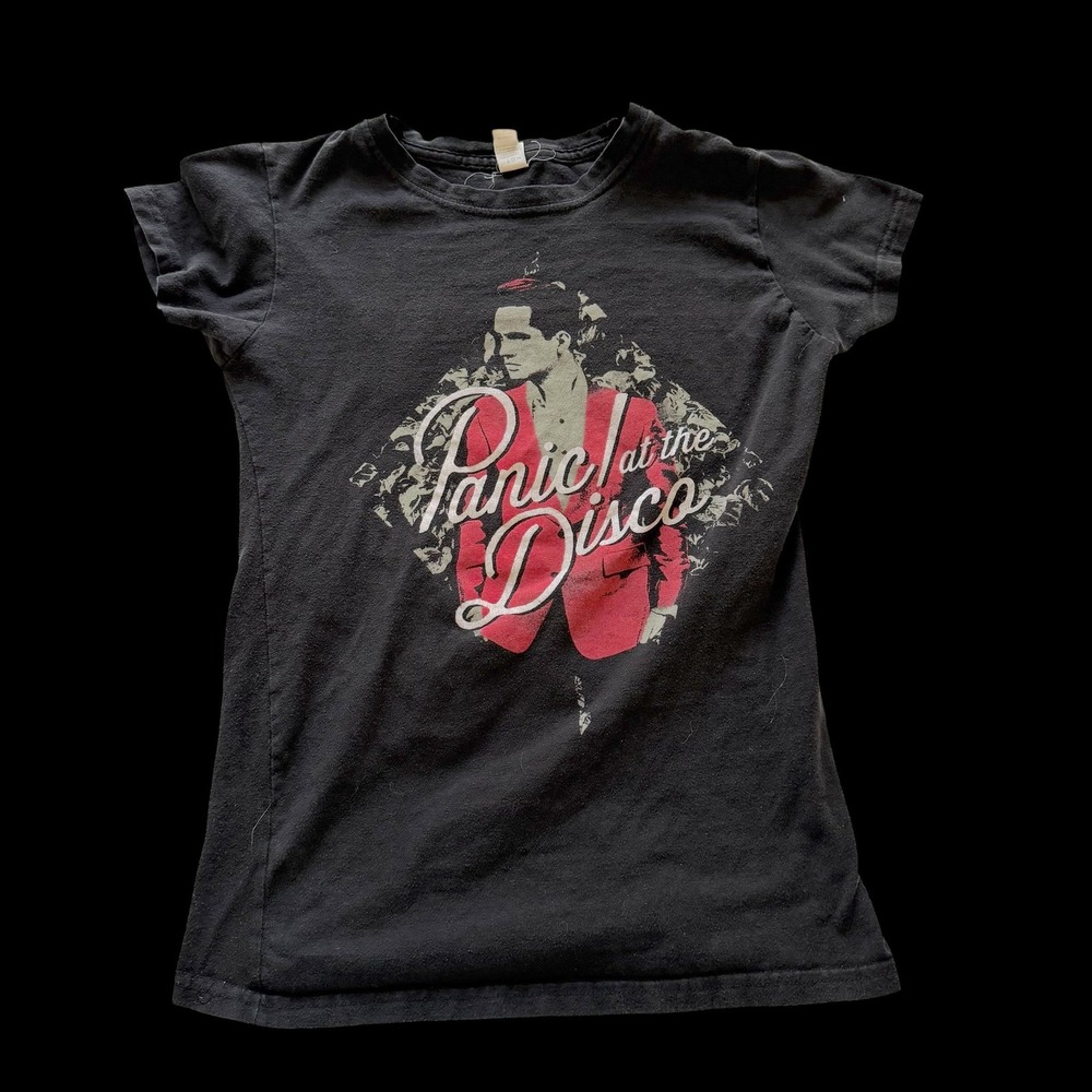 Panic At The Disco‎ Brendon Urie Band T-Shirt Med Black Graphic Tee